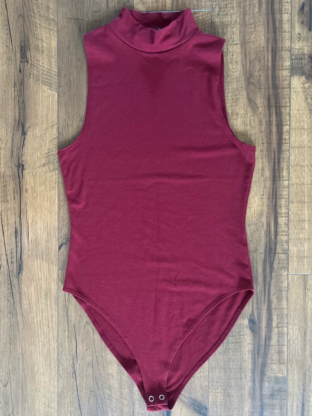 Forever 21 Sleeveless Mock Neck One-Piece Bodysuit